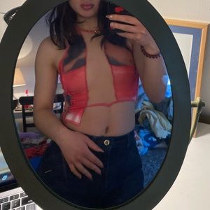 Unsized and Unbranded stretchy party top, Pink, Size S